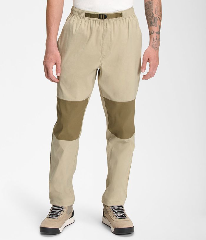 Pantalones The North Face Hombre Class V Belted Beige/Verde Oliva - Peru 21945HQBP